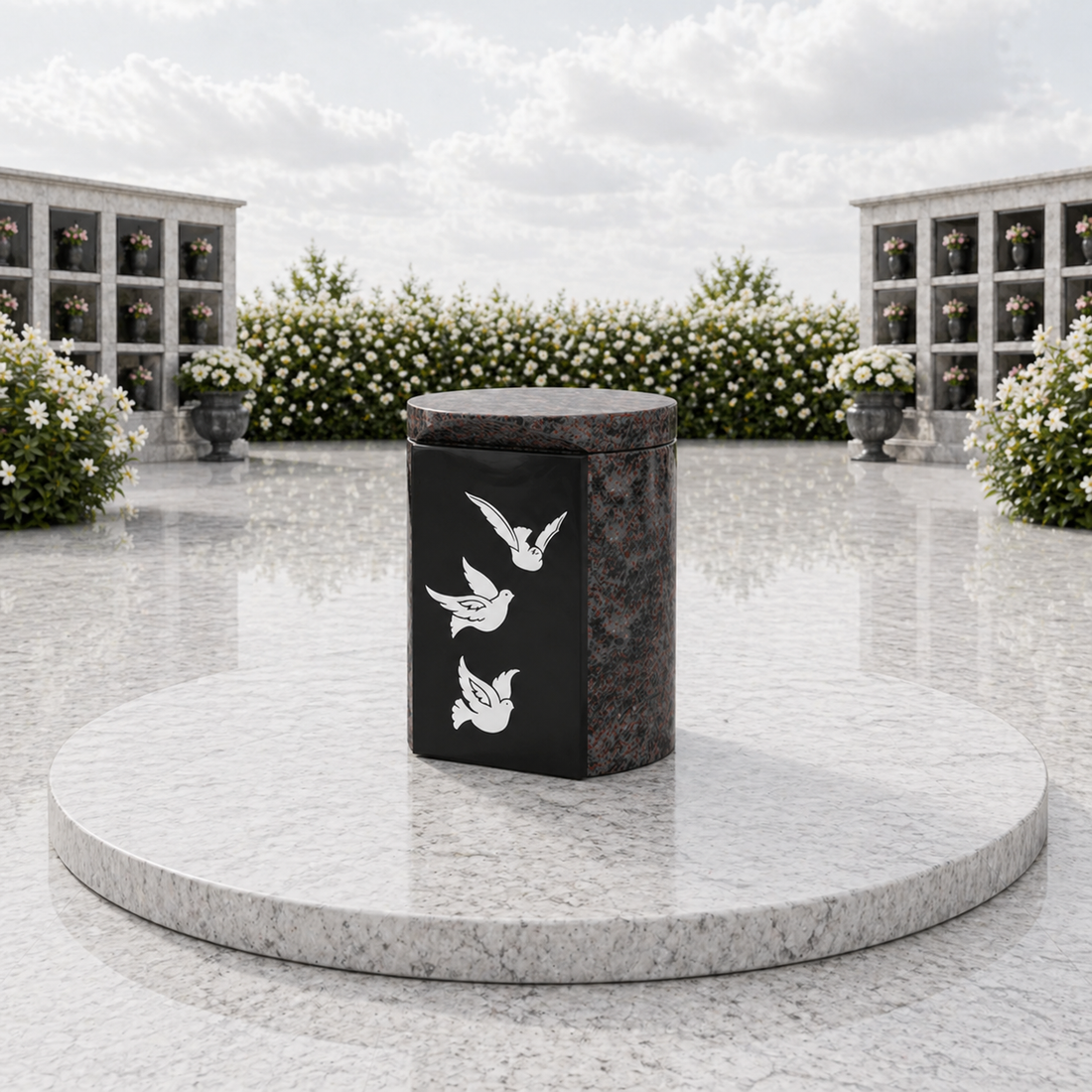 Different Styles and Finishes for Granite Urns