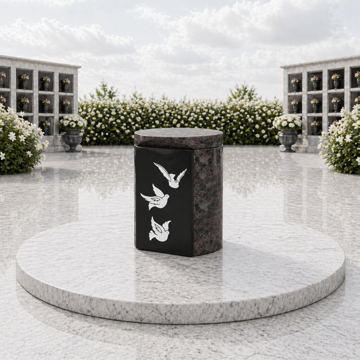 Different Styles and Finishes for Granite Urns