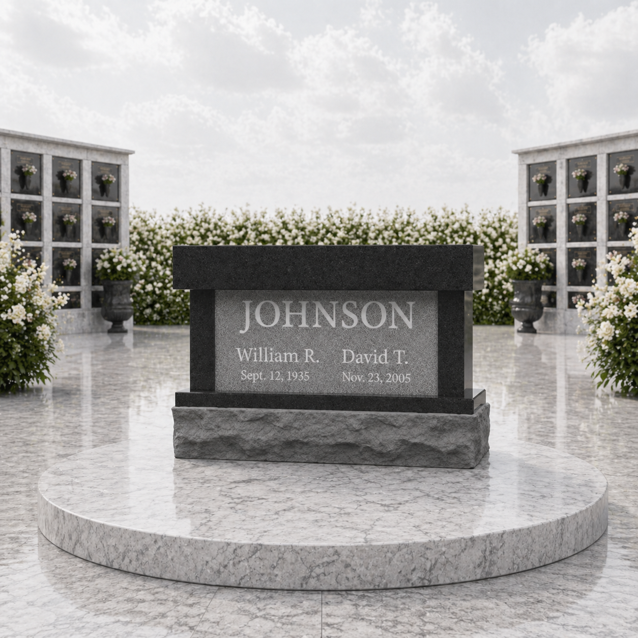 2-Niche Granite Columbarium 42x16x24